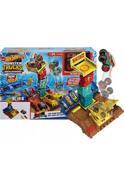 mattel HW Monster Trucks Arena Smashers Μεσαία Σετ (HNB92)