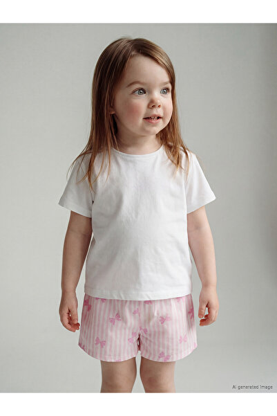 LC Waikiki Trendlucky Muslin Baby Girl Shorts with a Difference