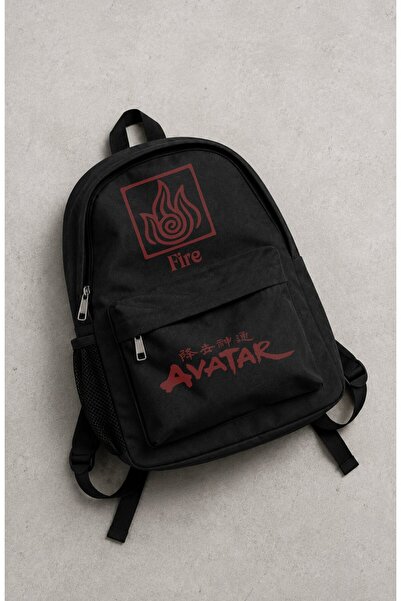 Fuddy Moda Rucsac unisex cu logo Avatar Fire Nation imprimat, ghiozdan temati...