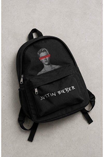Fuddy Moda Rucsac unisex cu imprimeu Justin Bieber