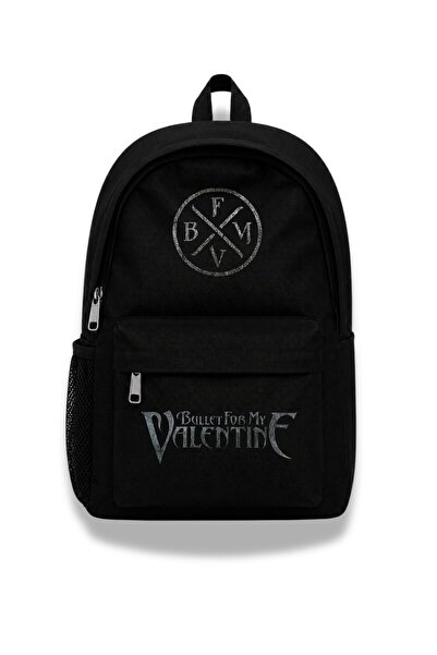 Fuddy Moda Unisex Bullet for My Valentine Printed Backpack, Rock Band Themed ...