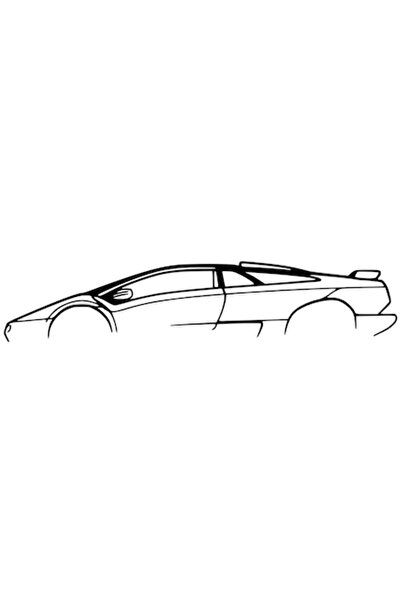 OEM Decorațiune Lamborghini Diablo SV – Siluetă 3D, design auto minimalist