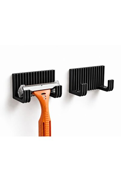 OEM Set de 2 suporturi de perete pentru aparate de ras, organizatoare de baie...