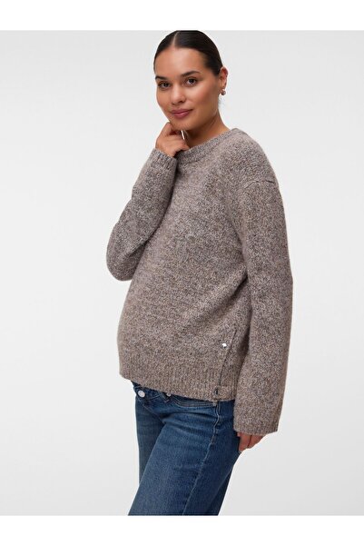 Vero Moda Maternity Strickpullover Normal geschnitten Rundhals Pullover