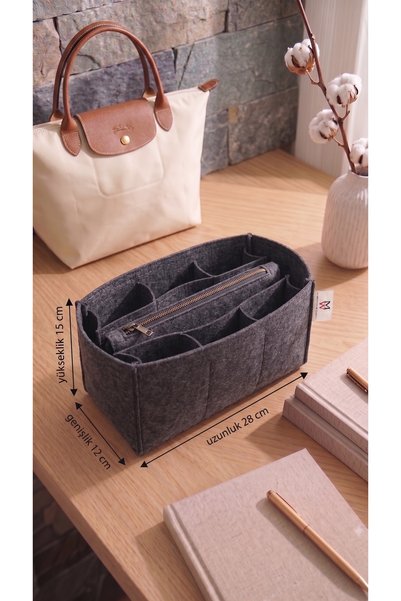 MARJİNAL W CLUB Six Compartment Clutch Cantali Organizer Smoky Color 28 X 15 X 12 Dimensions (Length X Height X Width)