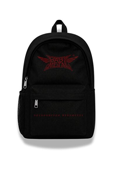 Fuddy Moda Rucsac unisex cu imprimeu Babymetal, ghiozdan cu tematică trupă rock