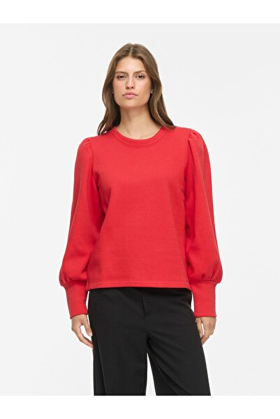 VILA Langärmeliges Sweatshirt VIVERA Rundhals