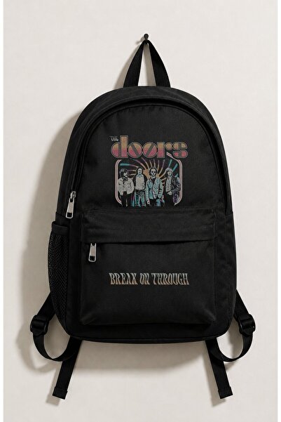 Fuddy Moda Unisex the Doors Break on through Printed Backpack, Rock Band Them...