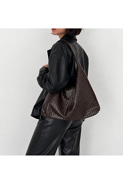 Millacom Knitted Model Women's Large Shoulder Bag School Bag
