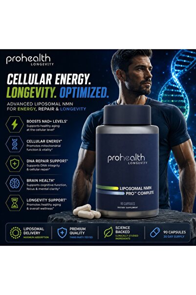 ProHealth Longevity Liposomal NMN Trans-Resveratrol Tmg Pro Complete 90 Caps