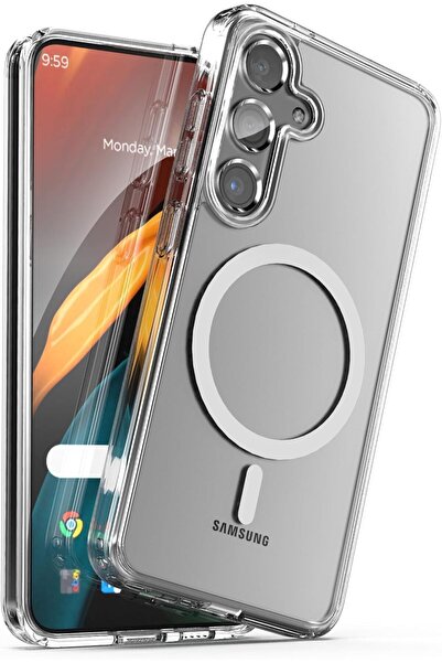 BUKAS Samsung Galaxy S25 Kılıf Kamera Çıkıntılı Magsafe Wireless Şarj Sert Şe...
