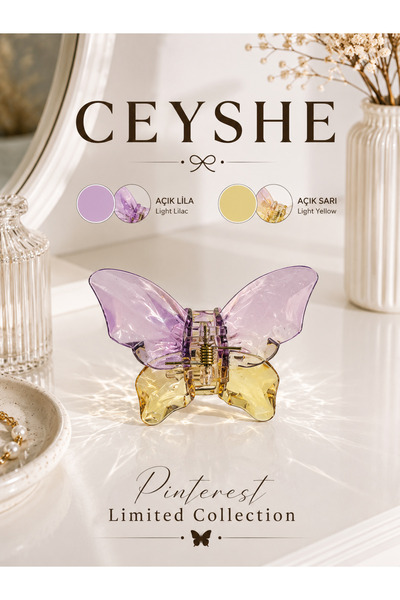 CeyShe Double Color Butterfly Hairpin – Stylish and Elegant Hair Clip – Women...