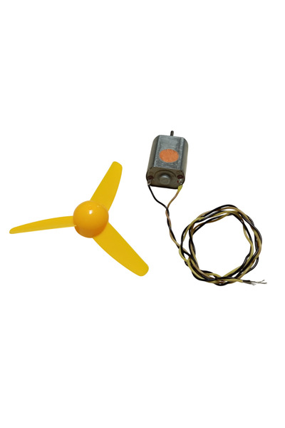 Devre Dünyası 30cm Kablo Lehimli DC 3-9V Pervaneli Fan Motoru Hobi Proje Elektrik Deney Kablolu Motor Pervane Seti