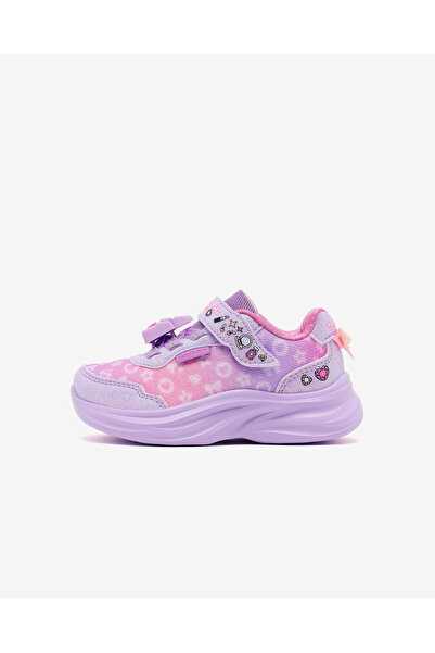SKECHERS POWER JAMS 2.0 Küçük Kız Çocuk Mor Spor Ayakkabı 302199N LVMT