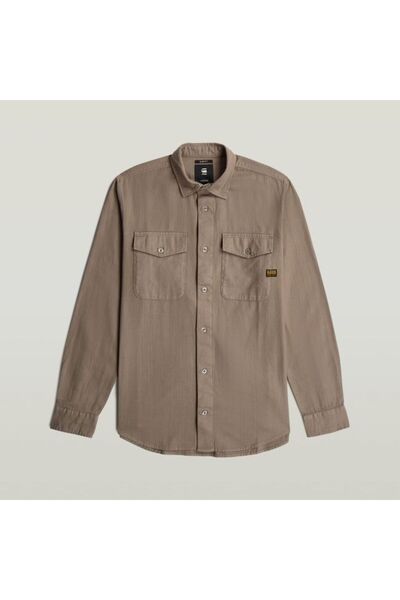 G-STAR RAW KAHVERENGİ ERKEK SLIM GÖMLEK