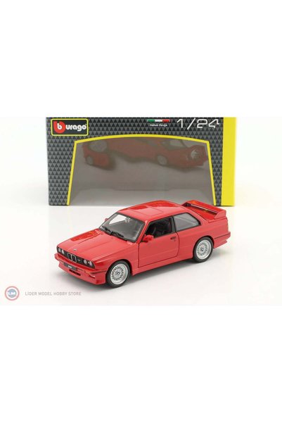 Burago Bburago Bmw M3 (E30) 1988 Kırmızı - 1:24 Ölçekli Diecast Model Araba