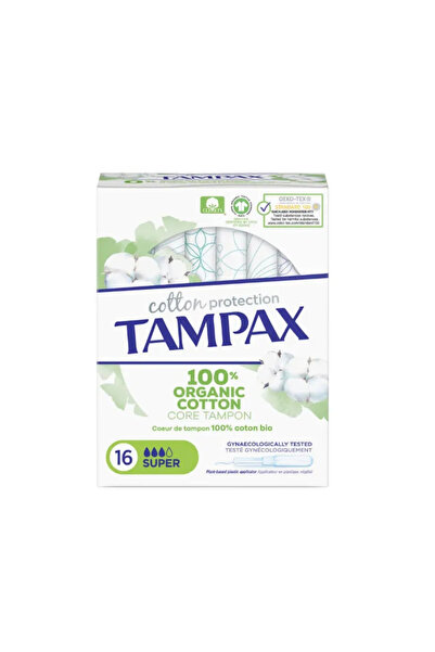 TAMPAX Super Tampon Organic 16 Unități