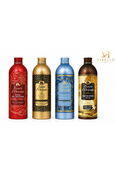 Tesori d'Oriente Σετ 4 τεμαχίων αφρόλουτρα Tesori d'Oriente, 500 ml το καθένα