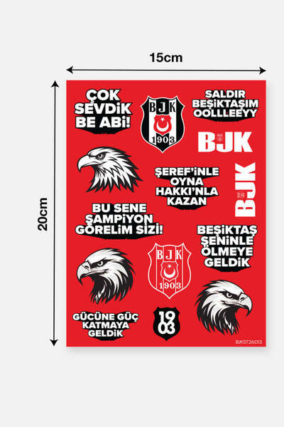 Beşiktaş Sticker Set We Really Love - Licensed Original
