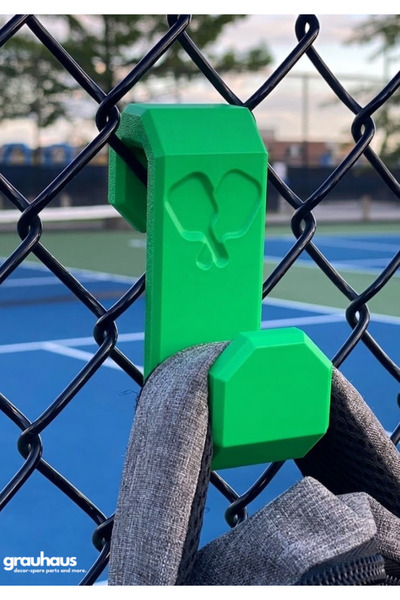 GRAUHAUS Tennis and Padel Court Bag Hanger - Wire Mesh Fence Hook