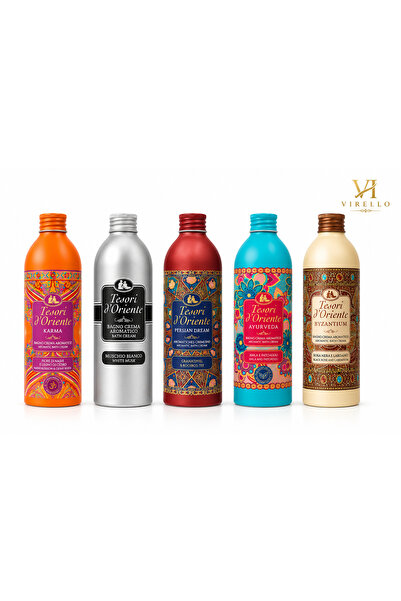 Tesori d'Oriente Σετ 5 αφρόλουτρα Tesori d'Oriente, 500 ml το καθένα