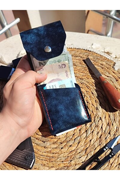 Hakiki Deri El Yapımı Nakit Cüzdanı
