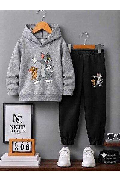 NC Nicee Clothes Children's Unisex Tracksuit Set (Dancing Tom and Jerry Print...