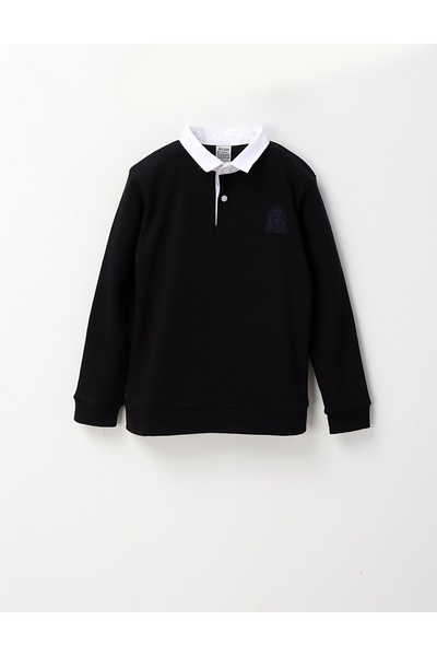 MiniKids Bluza School Time, bleumarin inchis