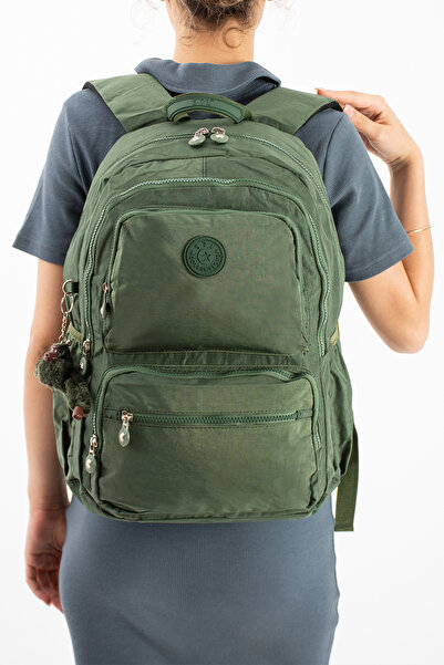 KIRASE Imported Fabric Healthy Waterproof Convenient Backpack with Laptop Com...
