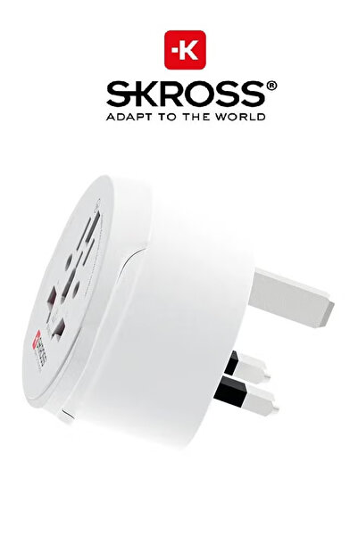 SKROSS Universal to UK travel adapter. Multi-outlet power adapter. Certified ...