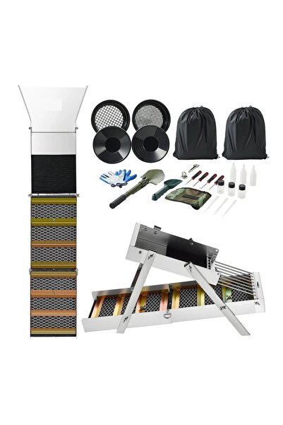 Vivatechnix Set de prospectare auriferă din 26 de piese, Aluminiu/Plastic, Ru...