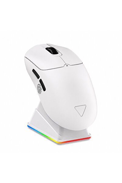 MINO TECH Kablosuz Gaming Mouse RGB Şarj Standlı 6400 DPI Bluetooth 2.4G Kabl...