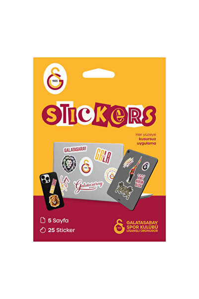 Galatasaray Sticker Set Yellow - Licensed Original
