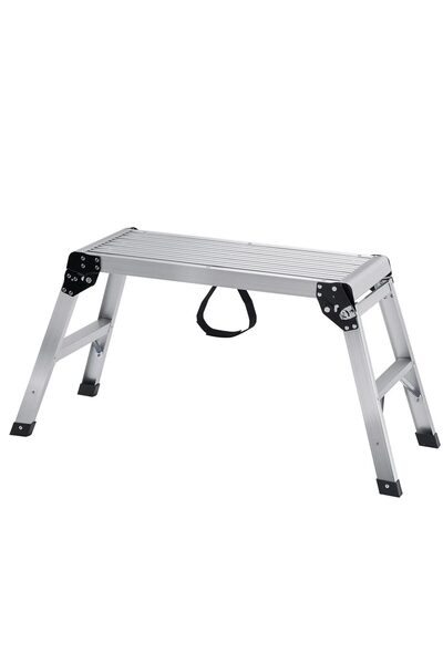 Vivatechnix Scară tip platformă, portabilă și pliabilă, din aluminiu, 2 trept...