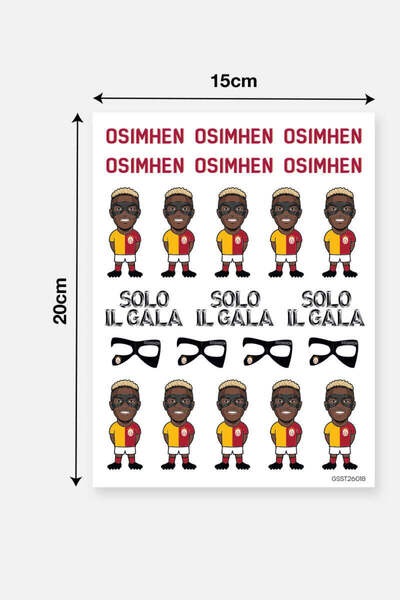 Galatasaray Sticker Set Victor Osimhen Solo Il Gala - Licensed Original