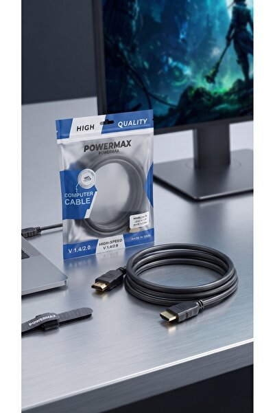 Primo Plus كابل HDMI عالي السرعة من POWERMAX 1.4/2.0 مع موصلات مطلية بالذهب و...