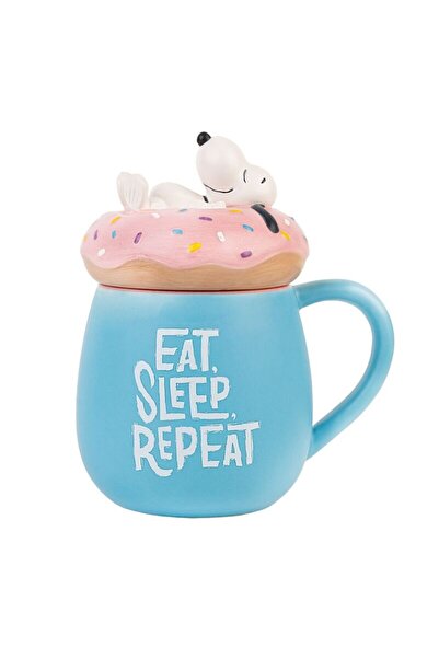 Erik Snoopy Mănâncă Dormește Repetă cană 3D 500ml