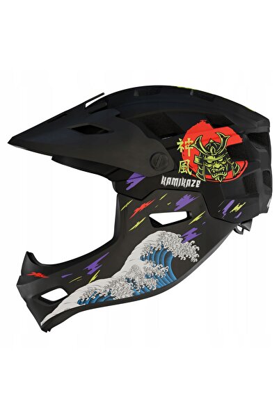 Kamikaze Casca integrală Ronin Wave Negru - Mărimea S