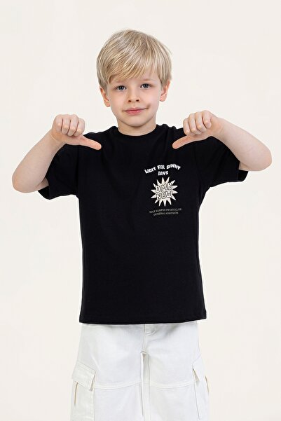 Dmb Boy's Cotton T-Shirt Printed Short Sleeve Crew Neck Summer T-Shirt