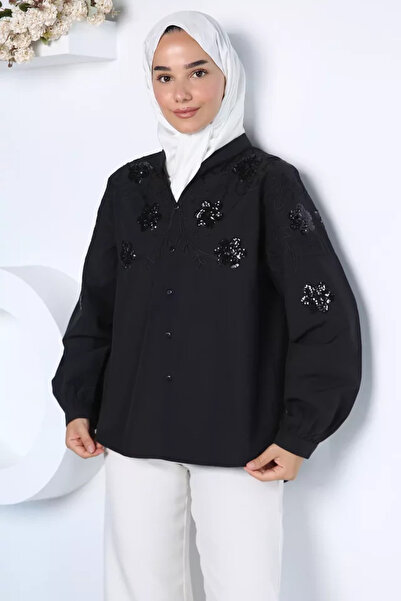 TOZLU Embroidered Hijab Shirt