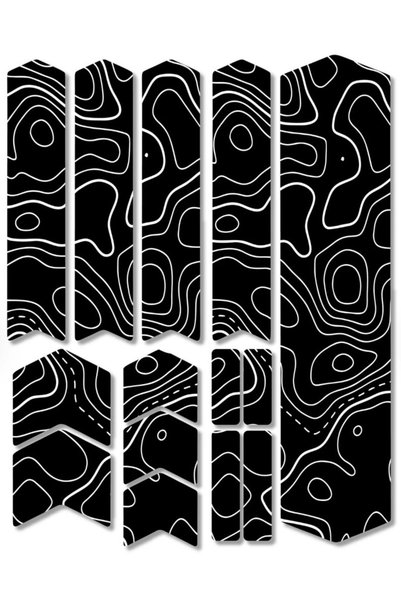 Limitless Design Bisiklet kaplama kamuflaj Sticker Seti 22x30 cm
