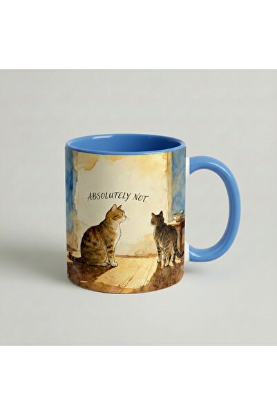 Petgifts Cana Cadou Personalizat Amuzanta Cu Mesaj Pisica "Absolutely Not" - ...