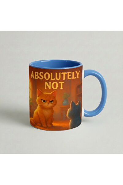 Petgifts Cana Cadou Personalizat Amuzanta Cu Mesaj Pisica "Absolutely Not" - ...