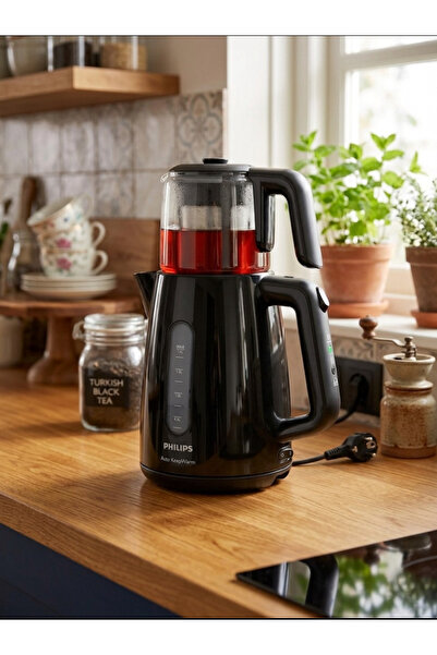 Philips ELVT Yeni Seri Çaycı Daily Collection Çay Makinesi, 1700W, 1,9 Lt Su ...