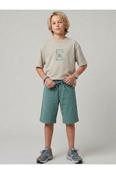Zekids Boy's Cotton Capri Shorts