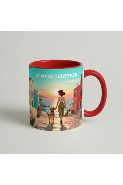 Petgifts Cana Cadou Personalizat Amuzanta Cu Mesaj Caine "Always Together 3" ...