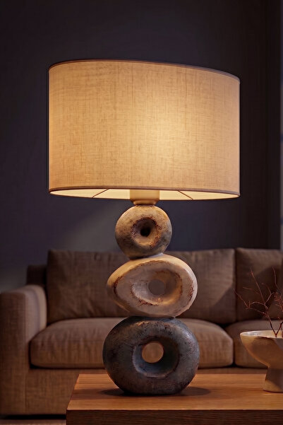 Hmydesign Handmade Dekoratif Seramik Abajur - Sediment