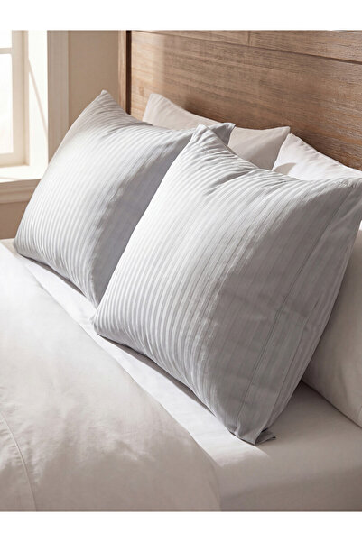 LC Waikiki Rmz Gi̇yi̇m Farkiyla Striped Cotton Satin Pillowcase Set of 2 50X7...