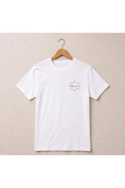 Petgifts Tricou Personalizat "Oversize „Keep Calm" - Bumbac 100% Alb Marime S