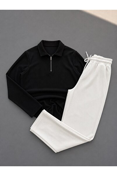 NewCabin 2026 New Season Men's Ottoman Fabric Tracksuit Set - Zippered Sweats...